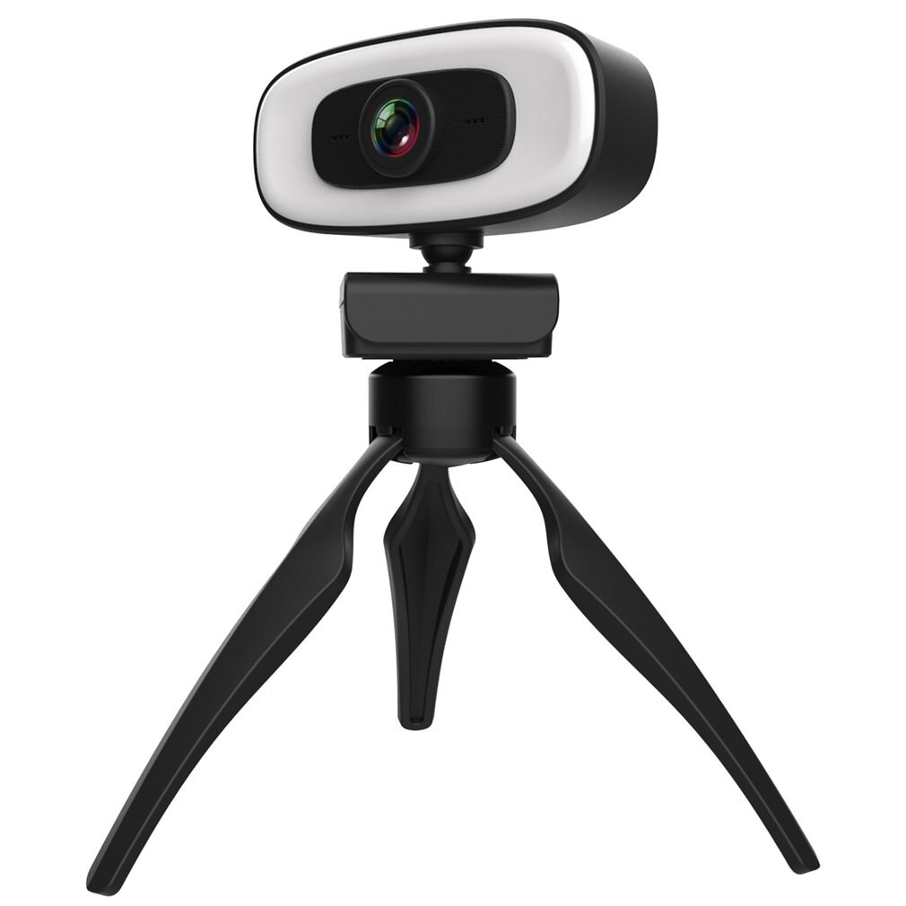 Computer Camera Ultra-high-definition 2K Live Camera Whitening Fill Light USB Free Drive Dual Stereo Microphones