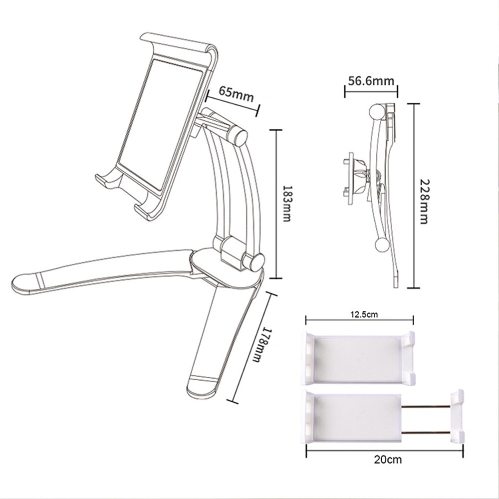 Muur Tablet Mount Houder Digitale Multi-Joint Houder 360 Graden Draaibare Verstelbare Bureau En Muur Voor Tablets En Smartphones