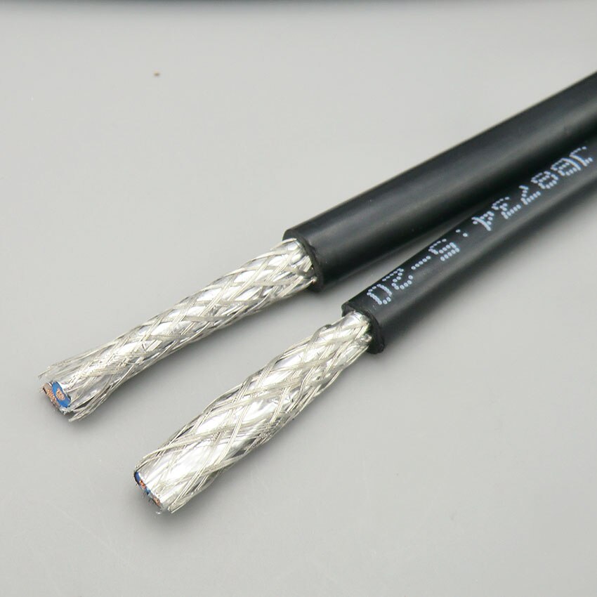 Afskærmet wire kappe kabel 2, 3, 4 kerne 1.5 mm² med rent iltfri kobber dobbelt skærm signal kontrol ledning rvvp