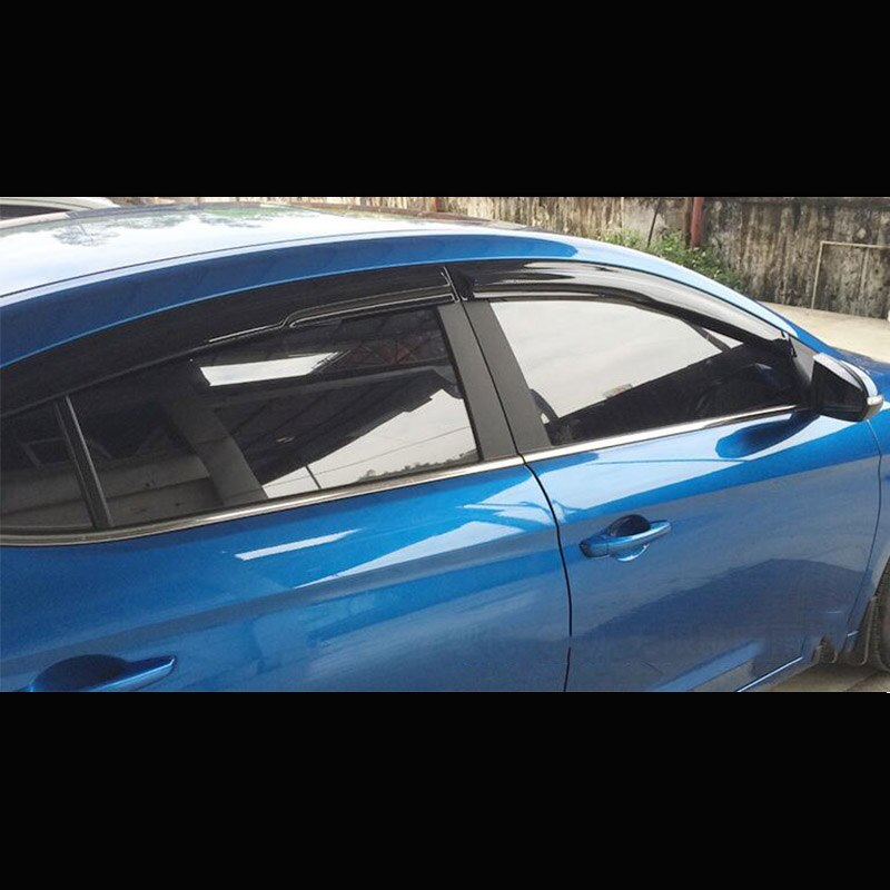 Side Window Deflector Acryl Zon Regen Deflector Weer Schild Voor Hyundai Elantra