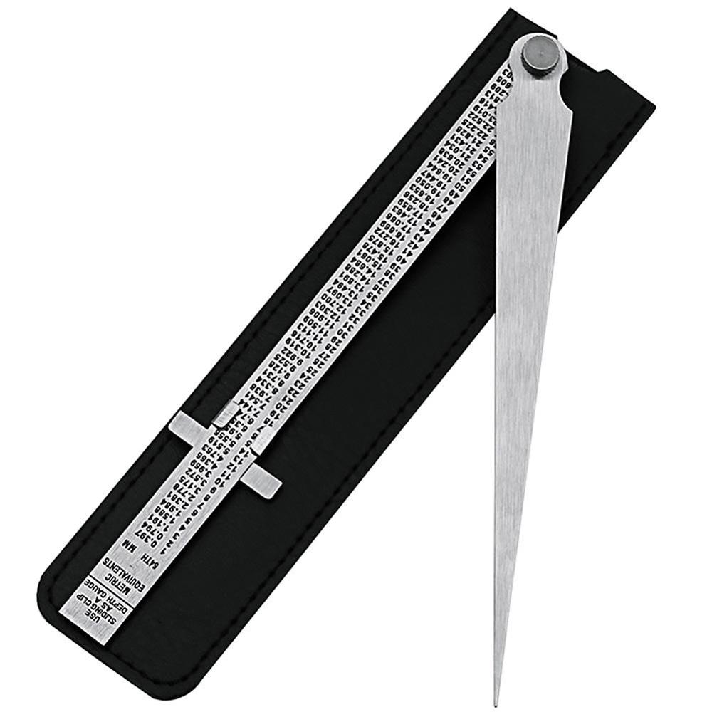 Règle conique à cale en acier inoxydable, jauge de profondeur d'inspection Portable pour la mesure de la céramique