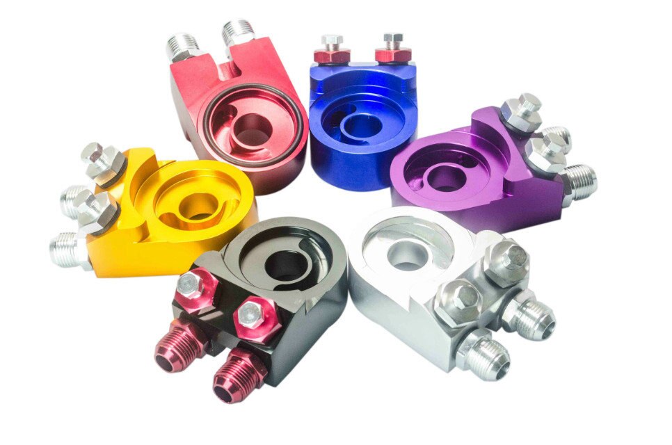 LZONE-aluminium filtre à huile sandwich adaptateur refroidisseur d'huile adaptateur SANDWICH TURBO t3 t4 plaque moteur 10AN JR6723