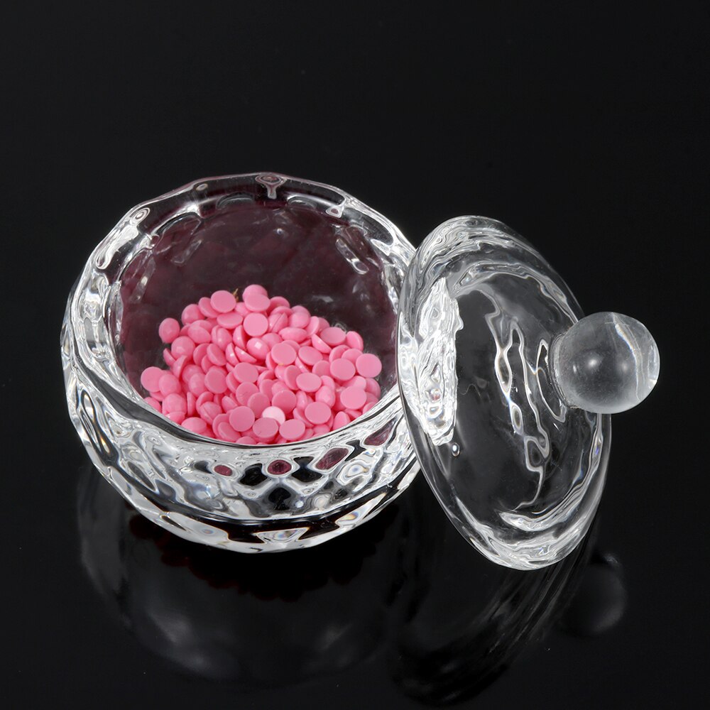 1Pcs Multi-styles Acrylic Powder Liquid Crystal Glass Dappen Dish Lid Bowl Cup Holder Manicure Equipment Nail Art Tool