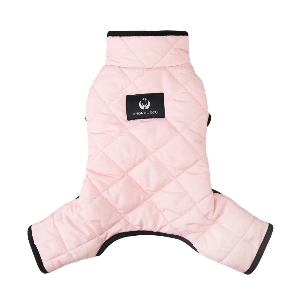 Winter Gesamt für Hunde vier Beine Warme Haustier Hund Kleidung für Kleine Hunde unten Overall für Chihuahua Teddy: Rosa / XXL