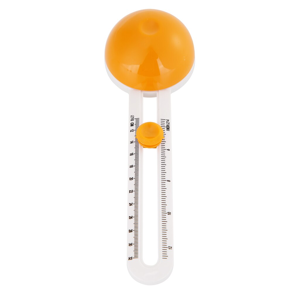 Circle Cutter Round Cutting Knife Patchwork Compass Circle Scrapbooking Paper Card Cutter Paper-Cutting DIY Tool Accessories: Yellow