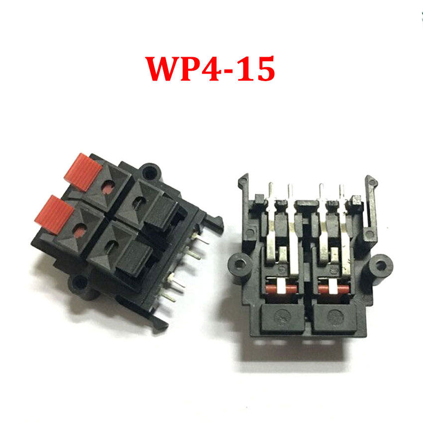 Conector WP de doble fila de 4 posiciones, conector de cable de bocina de Audio, WP4-3/03B/15/17B, Clip de prueba de interruptor de Terminal de resorte de altavoz, 1 Uds.: Lavanda