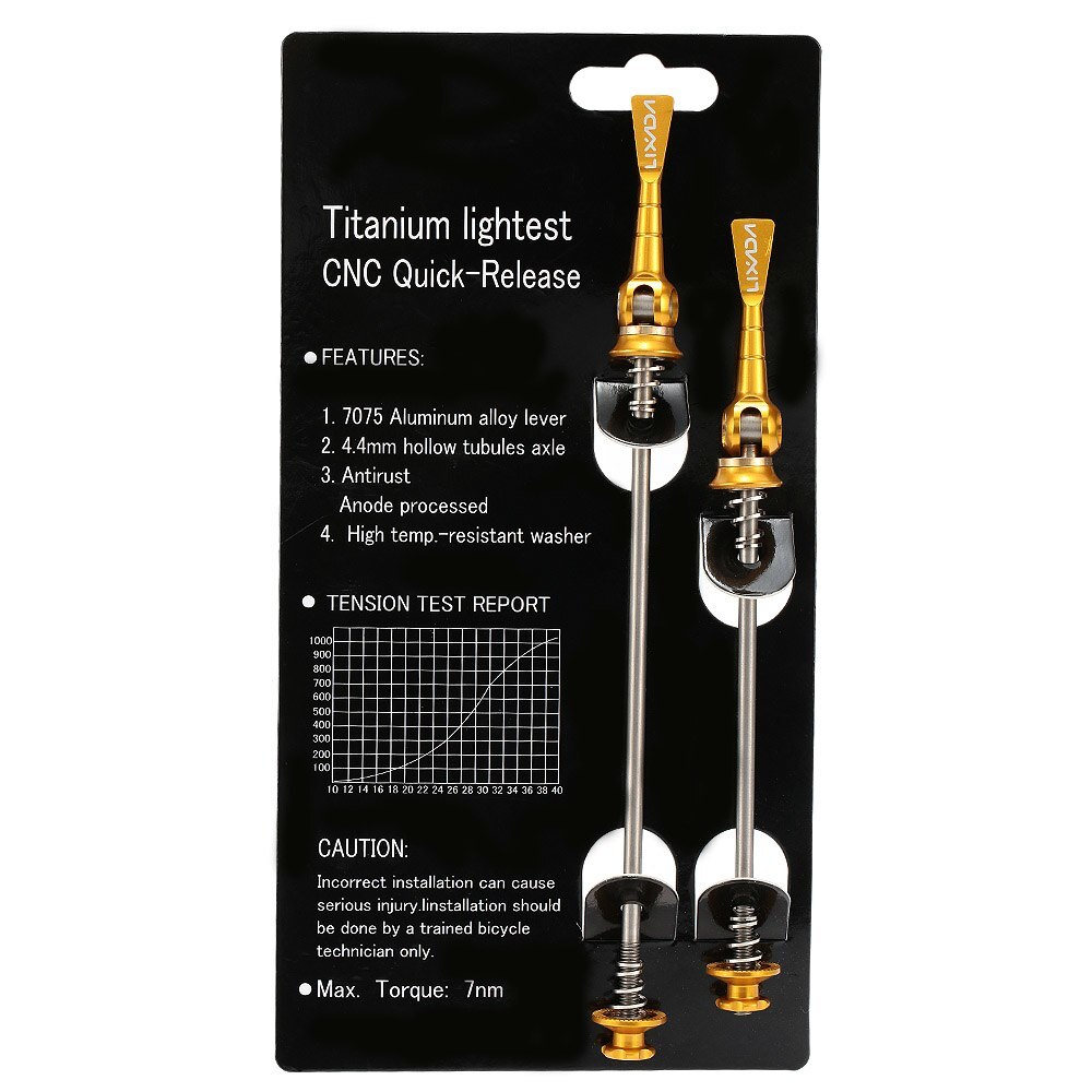 Lixada 2Pcs/lot Ultralight Bicycle Skewers Quick Release Titanium Axle QR Skewer Mountain Road Bike MTB Wheel Hub Skewers