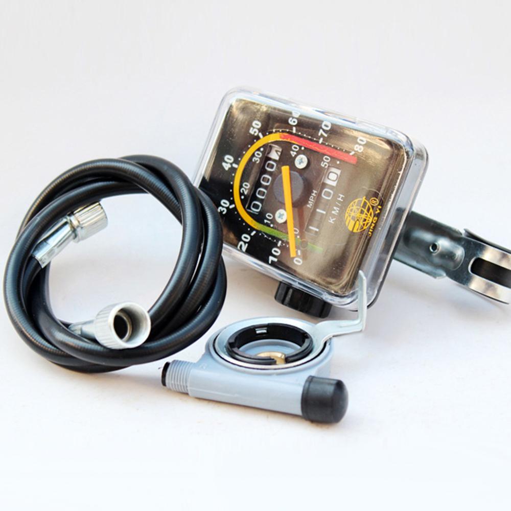 Bike Mechanical Retro Computer Classic Analog Resettable Bicycle Speedometer Odometer Speed Mileage Indicator Cycling Stopwatch