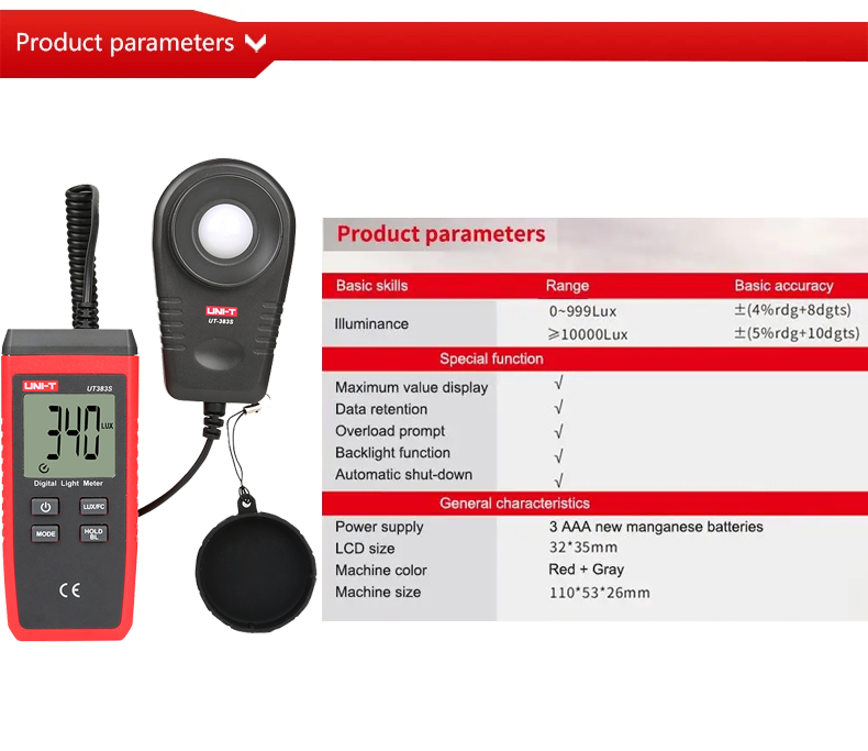 UNI-T Anemometro digitale UT363S 0.4~30 m/s Sensore di velocità del vento Metri Tester di temperatura Strumenti di misura: green