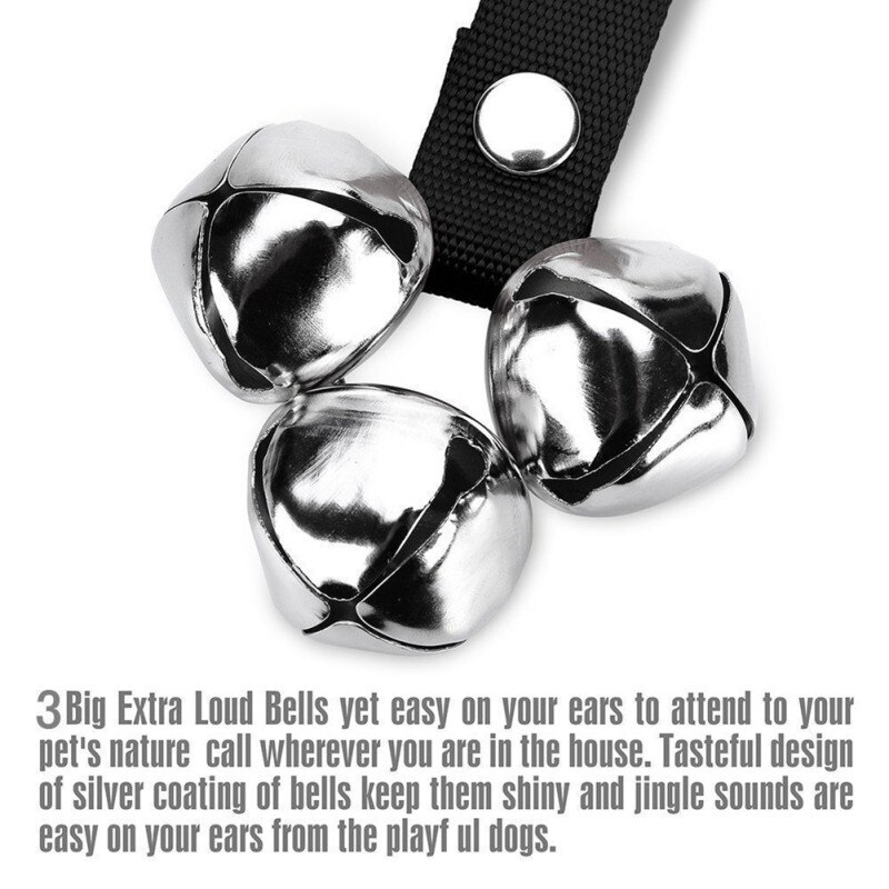 Dog Doorbells Training Potty Great Adjustable Dog Bells For Potty Training dog open door ring the bell Pet Supplies