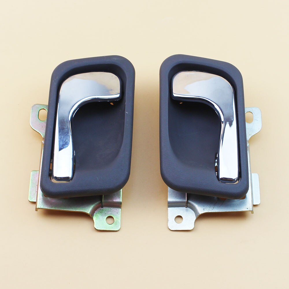 Punho interno mb669169 mb669170 do cromo do carro de larbll 2 pces para mitsubishi pajero montero mk ii mk2 v31 v32 v33 v43 1991-2000