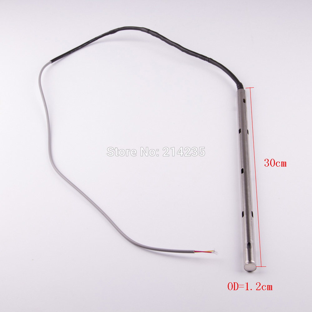 solar energy heater temperature water level sensor 30cm 2 core stainless steel side mounting water heater tank tube probe CGQ6
