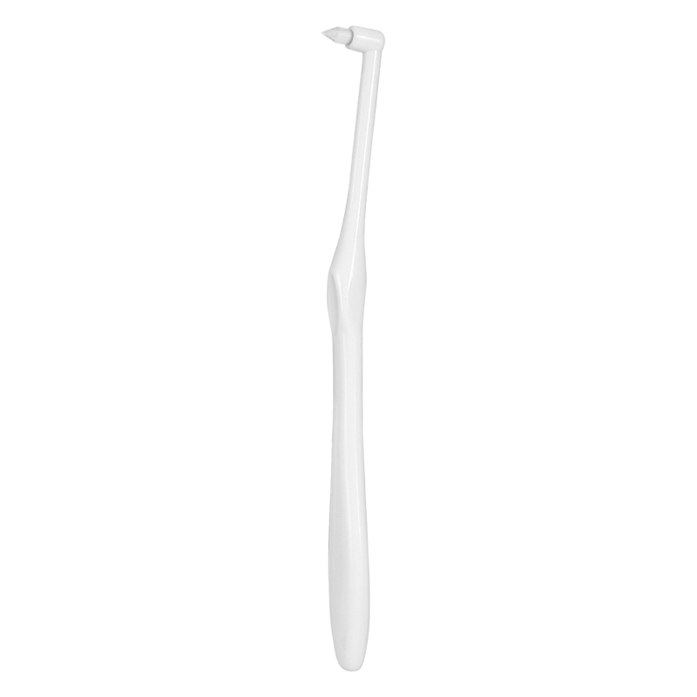 Cepillo de dientes Interdental de ortodoncia, herramienta de limpieza de huecos, suave,: White