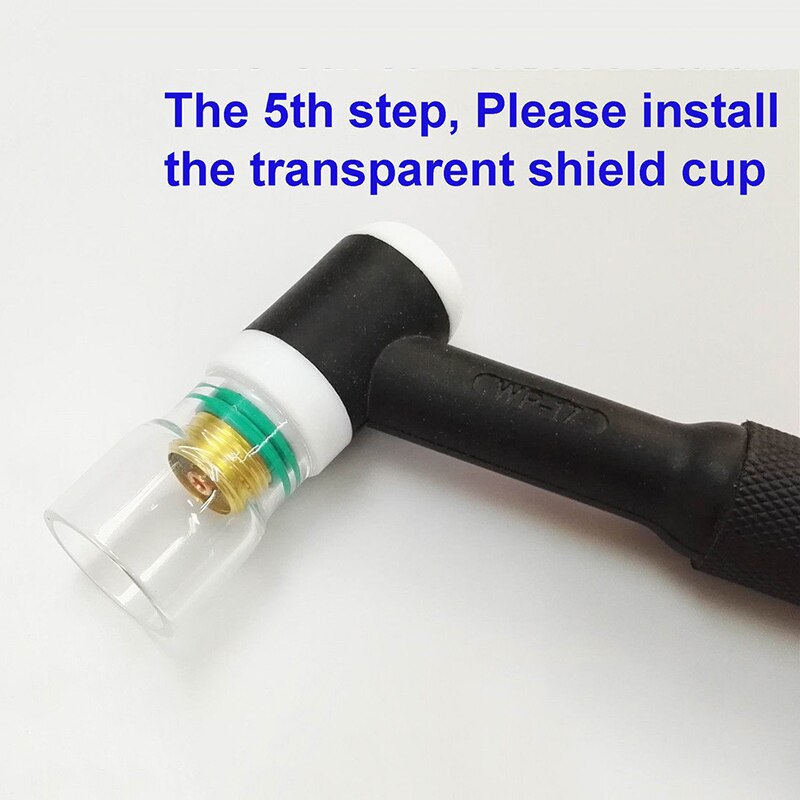 9pcs TIG Welding Stubby Gas Lens #12 Pyrex Cup Kit For Tig WP-17/18/26 1/8\\\\\\\"