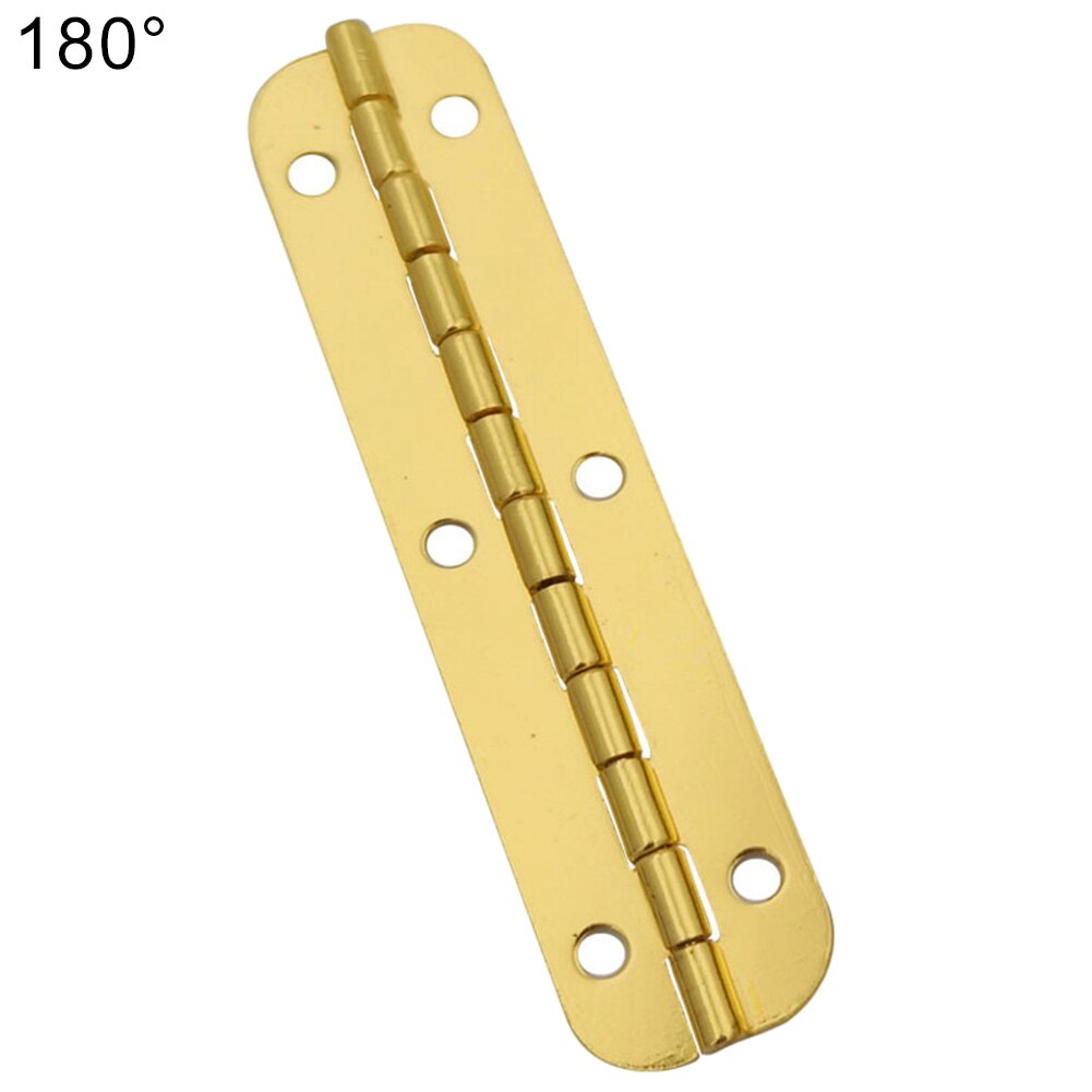 Charnière longue en fer et bois, 65mm, 90/180 degrés, pour boîte, armoire de maison, meuble, porte, charnière, aspect antique et délicat: 180  Degree