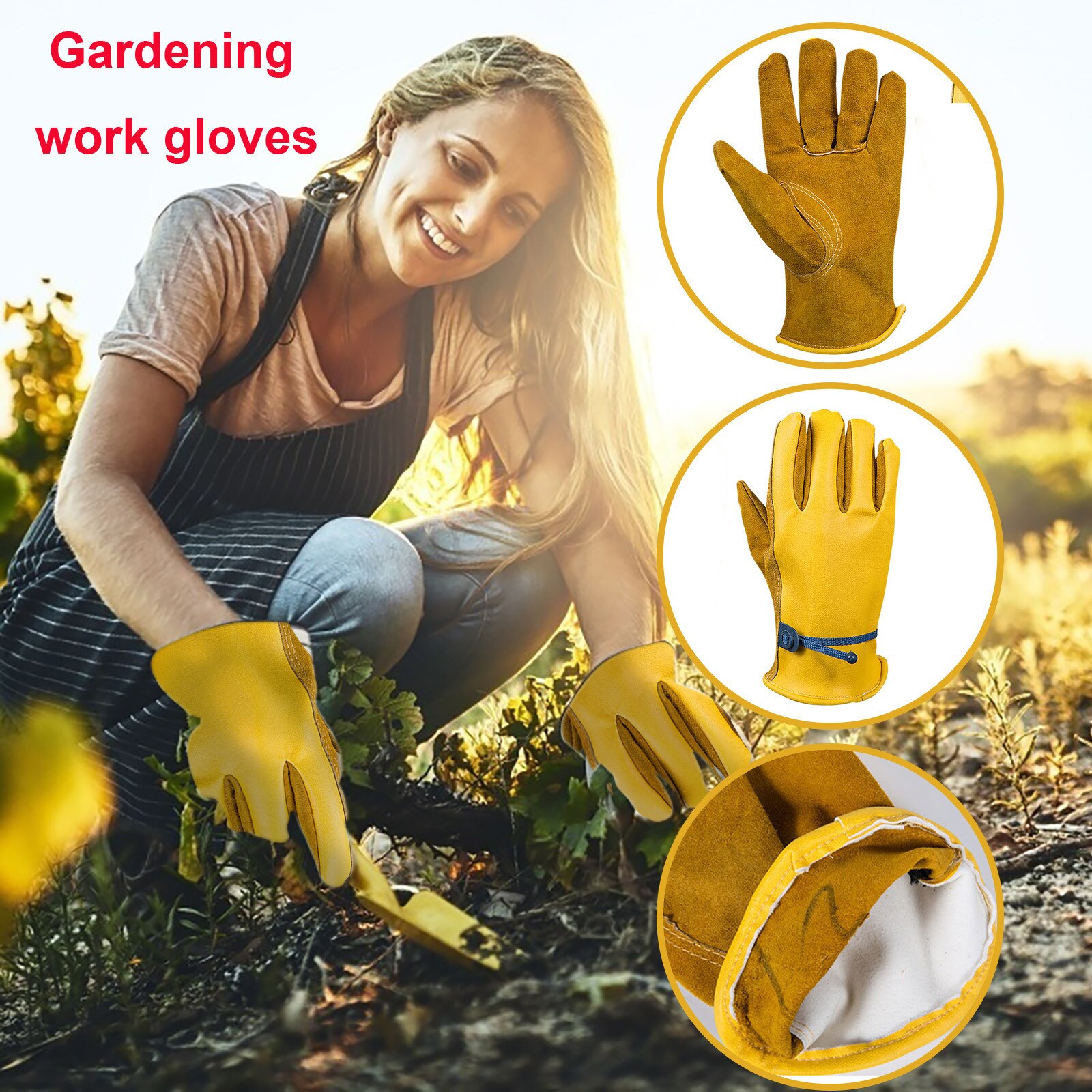 Safety Work Gloves Heavy Duty Hand Protection Mechanic Protective Safety Gardening Builders Cut Wear-resisting Gloves 40#