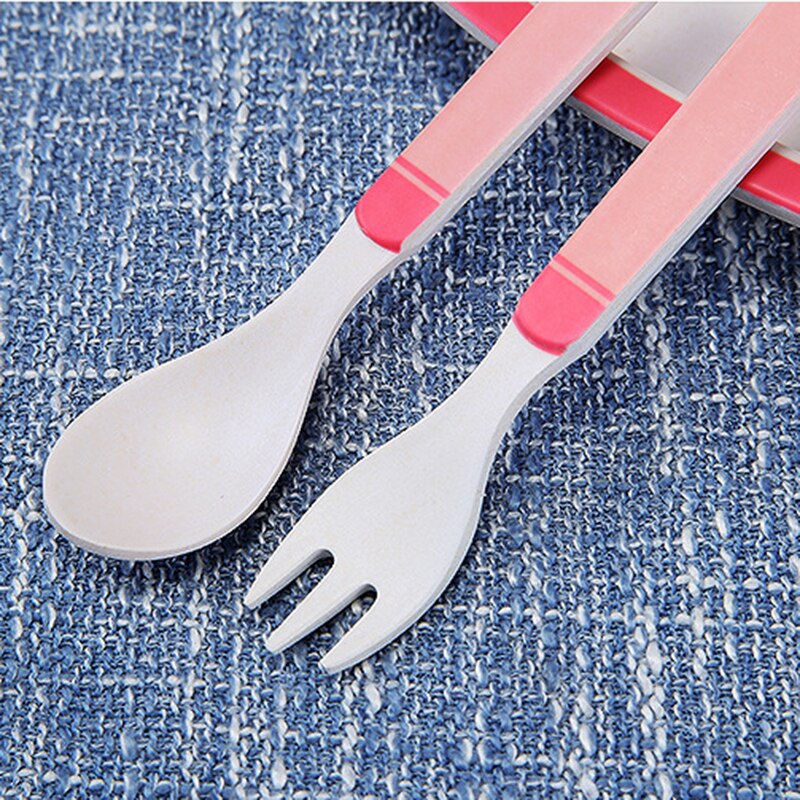5 pièces/ensemble bébé dessin animé assiette vaisselle Anti-chute ensemble de vaisselle 4 fentes enfants vaisselle fourchette cuillère bambou assiette ensemble couverts