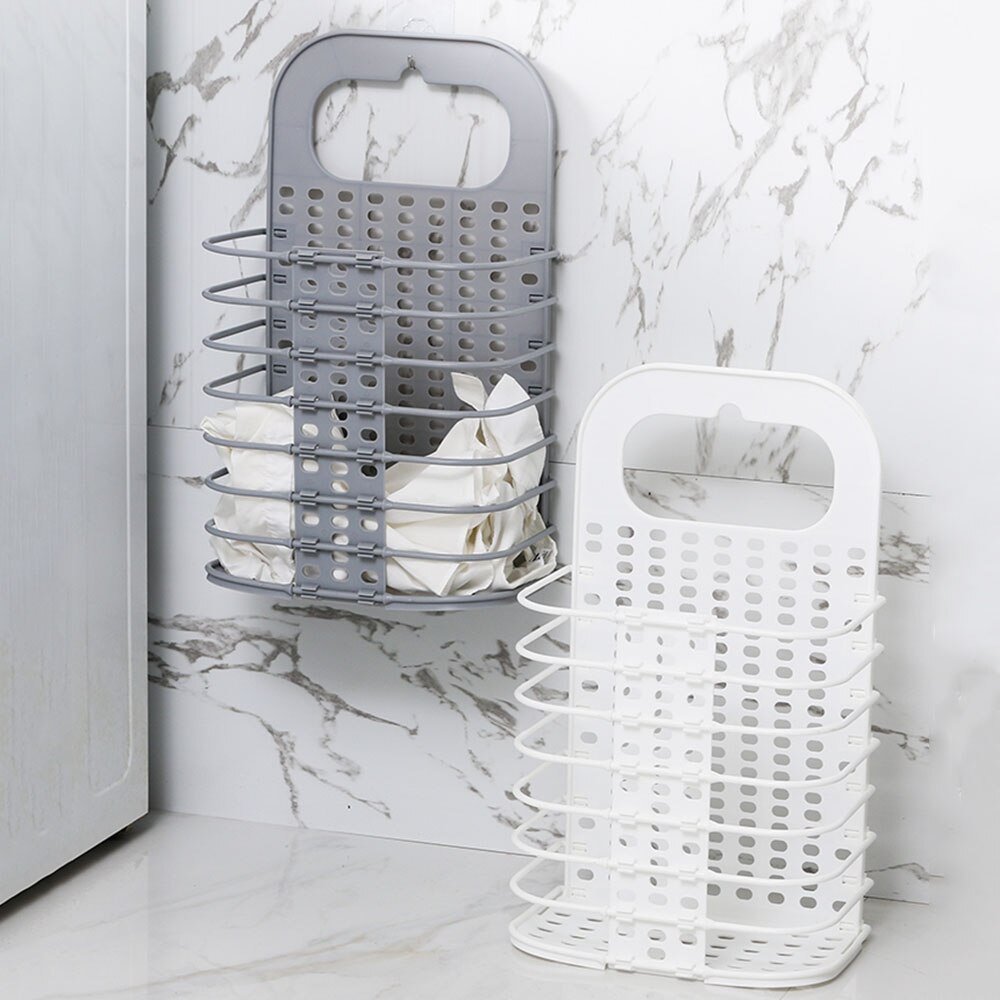 Dirty Clothes Basket Household Toy Storage Container Clothes Storage Buckets Foldable Wall Hanging Toilet Dirty Clothes Holders