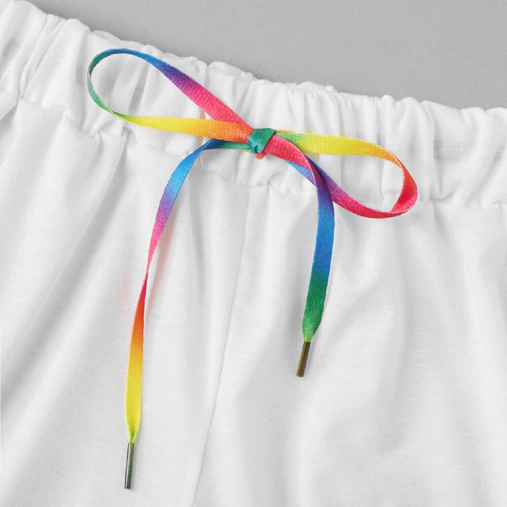 Shorts für damen, yoga-shorts, sommer-shorts mit streifen und regenbogenmuster, sport-shorts für damen, laufen, fitness, joggen, strandshorts, #0218 g 10