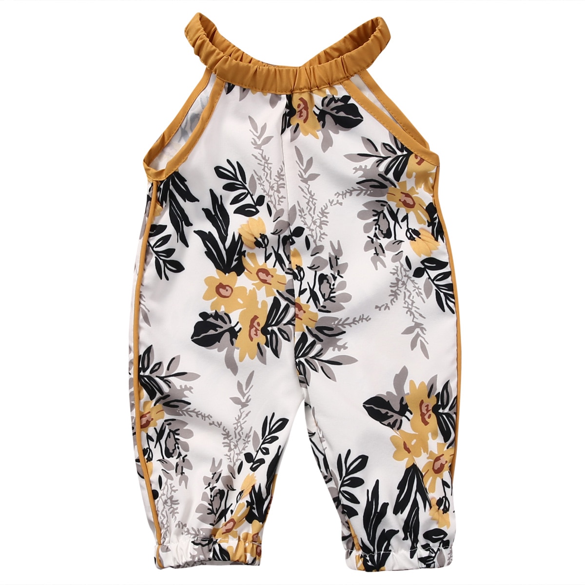 Baby Girls Clothes Baby Girls Floral Sleeveless Summer Jumpsuit Romper Clothes Outfits Set
