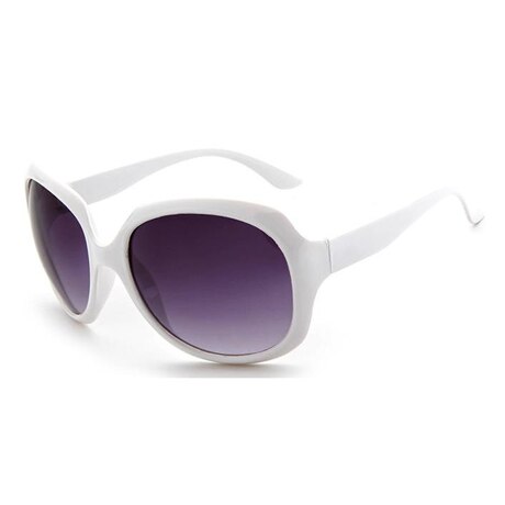 Gafas De Sol clásicas Retro para mujer, lentes De Sol femeninos con forma ovalada, a la: white