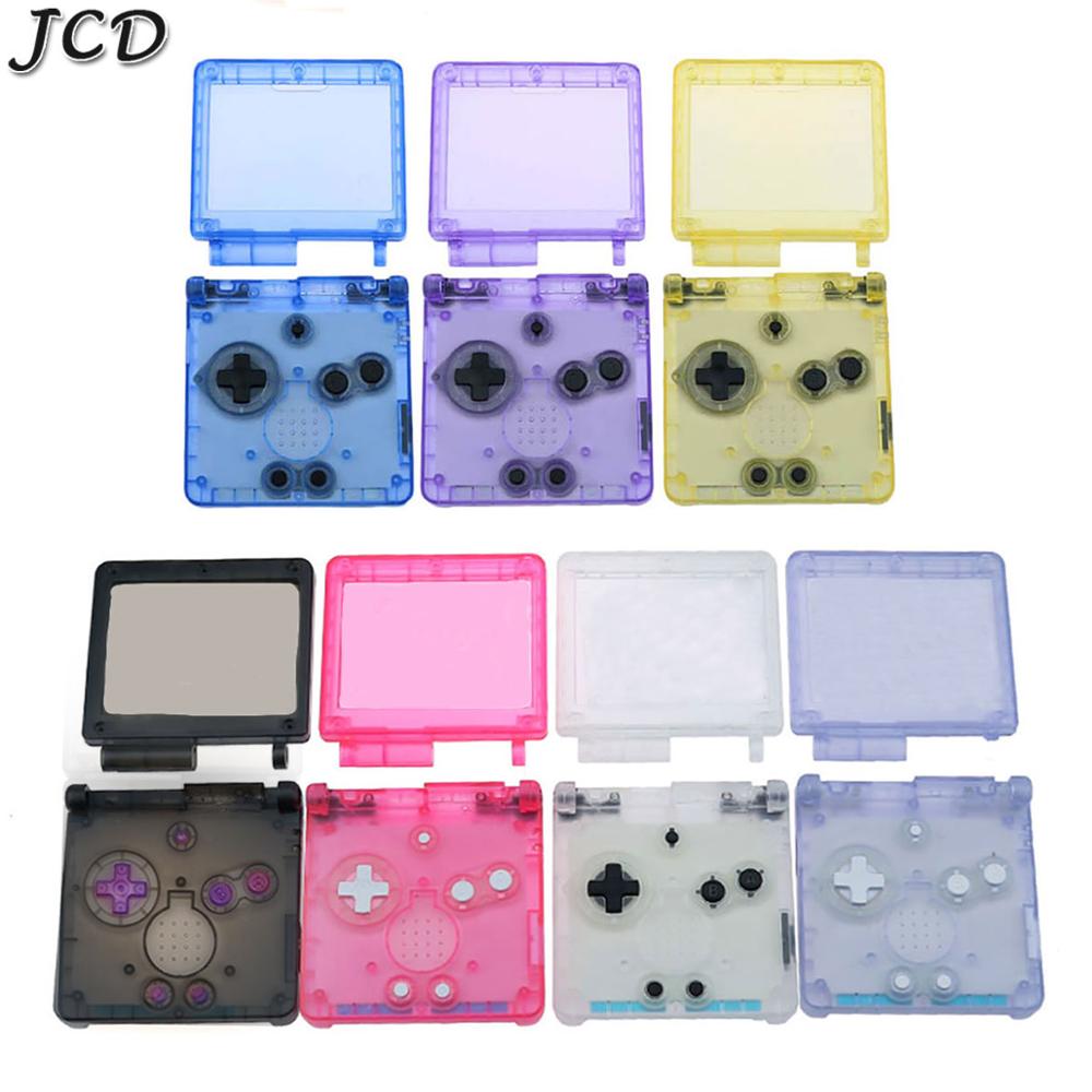 JCD 12Color Transparent Clear Color For GBA SP Replacement Housing Shell Cover Case For Nintendo GameBoy Advance SP