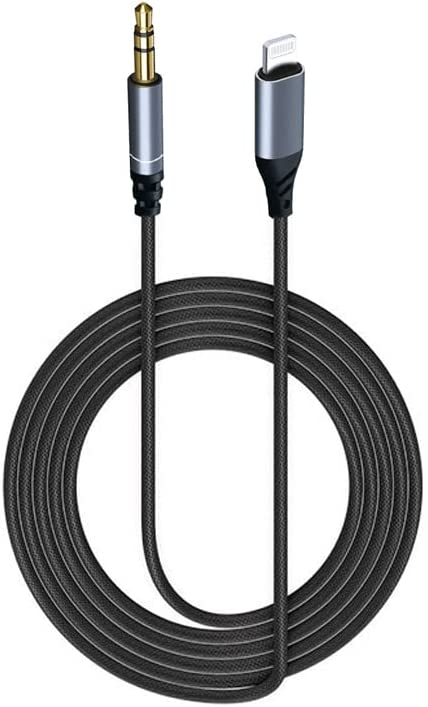 Cable auxiliar Lightning a conector de 3,5mm, adaptador de auriculares de 8 pines a AUX de 3,5mm, divisor de conector de Cable de Audio para altavoz de coche iPhone: Default Title