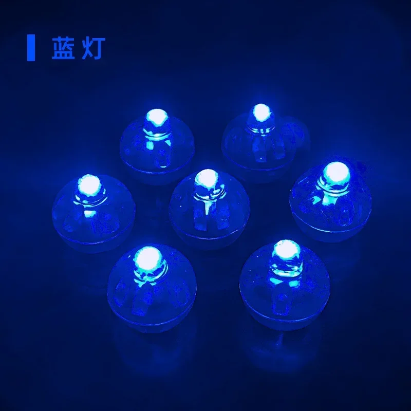 Flash LED Miniature/boule ronde monochrome, bricolage maison de poupée/bureau de Table de sable, accessoire de matériaux lumineux: M / Bleu