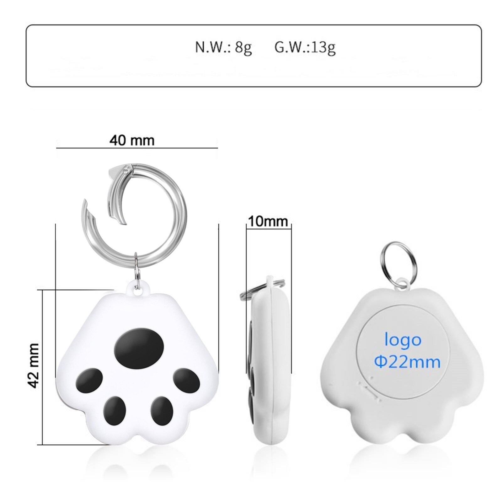 Localizador GPS Mini para mascotas, dispositivo antipérdida de seguimiento, rastreador para gatos y niños, billetera de coche, accesorios para llavero, novedad