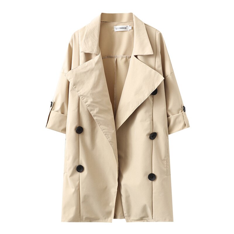 Frauen Kleidung Graben Mantel Plus Größe Frühling Frauen Casual Zweireiher Oberbekleidung Klassische Jacke