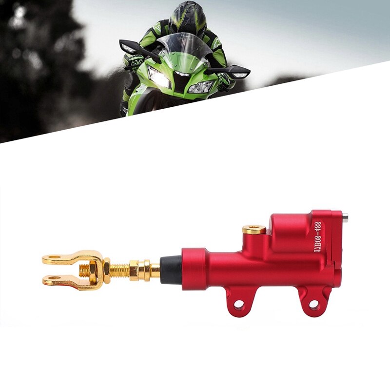 Universal Motorcycle Rear Foot Brake Master Cylinder Hydraulic Brake Pump for Motorcycle Sport Dirt Bike Pit Qua ATV