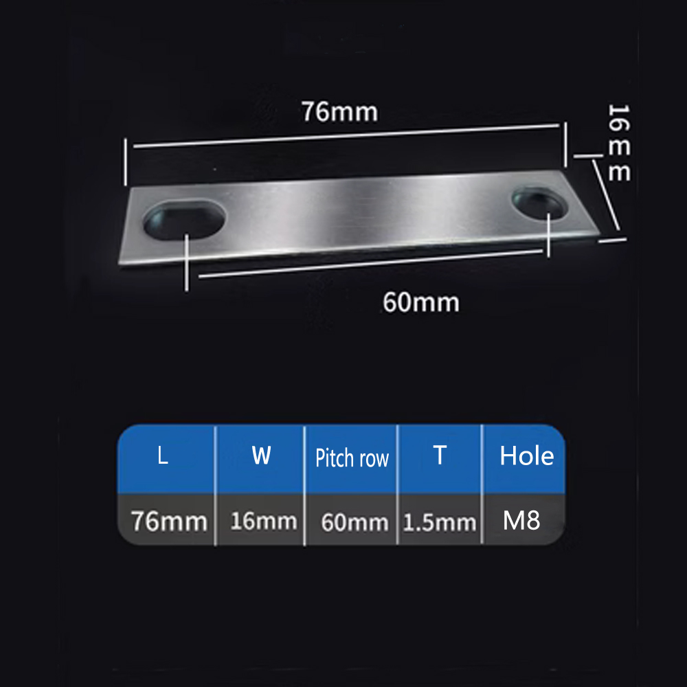 Pure Copper Busbar Nickel Coated Battery Temrinal Connection Bar 27mm,30mm, 35mm, 38mm, 40mm, 45mm, 50mm, 68mm, 72mm, 83mm, 85mm: Beige