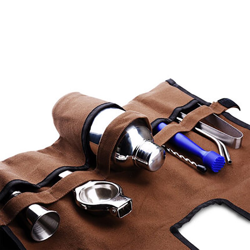 Deouny barman tas toolkit cocktail draagbare wijnset shaker combinatie voor de barman draagbare kit