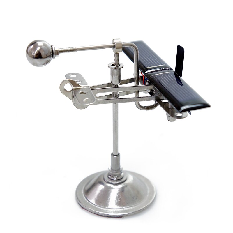 Solar panel airplane/Solar small metal airplane for decoration/scientific demonstration product teaching interest cultivation