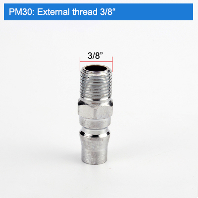 C type Hose Quick connector PP30 SP30 PF30 SF30 PH30 SH30 PM30 SM30 Pneumatic fitting Conector del compresor de aire: PM30