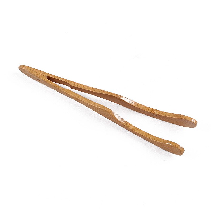 Pince à thé en bois, 1 pièce, pour salade de bambou, sucre, Toast: A