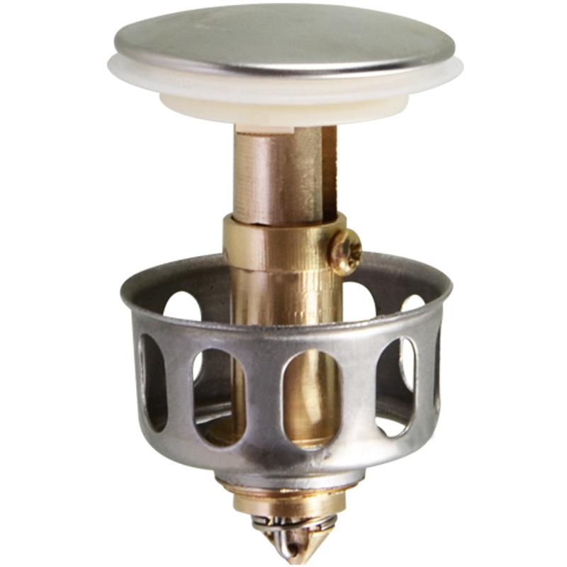 Universal Wash Basin Bounce Drain Filter Bathroom Sink Drain Plugs: Default Title