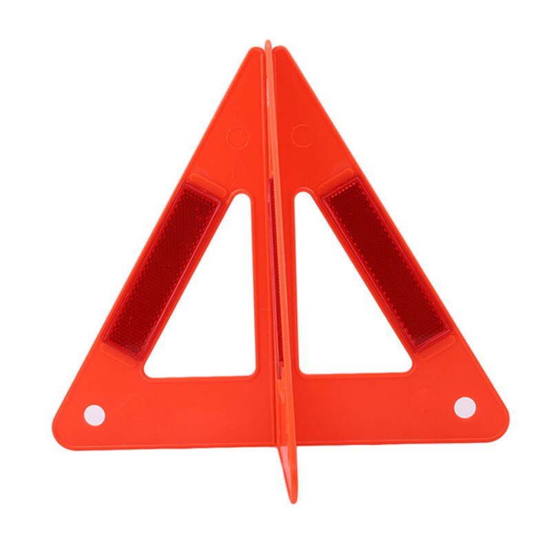 2Pcs Car Emergency Breakdown Warning Triangles Traffic Signaling Reflective Safety Stop Sign Crossing Detachable Folding: Default Title