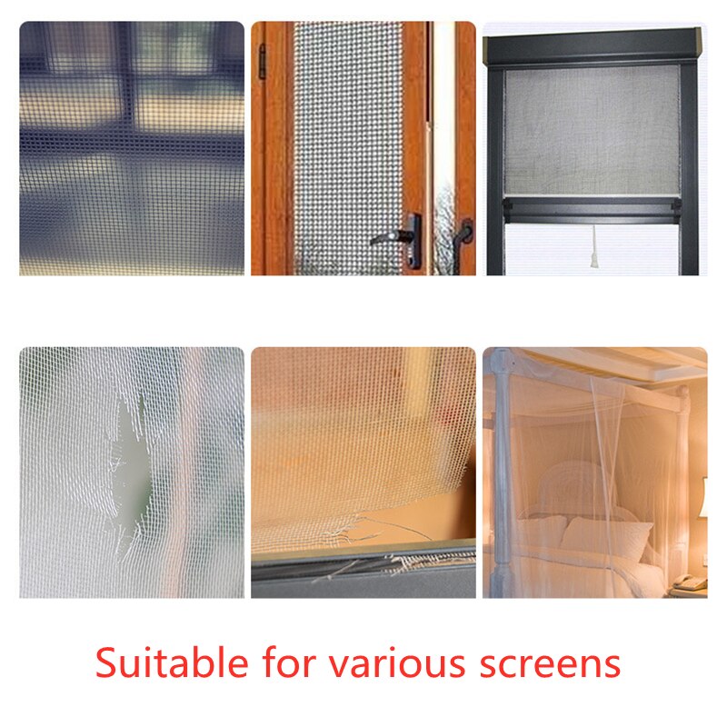 Screen Repair Tape Window Door Waterproof Patch Self-adhesive Super Fix Anti-Insect Door Mosquito Net Mesh Broken Holes Repair