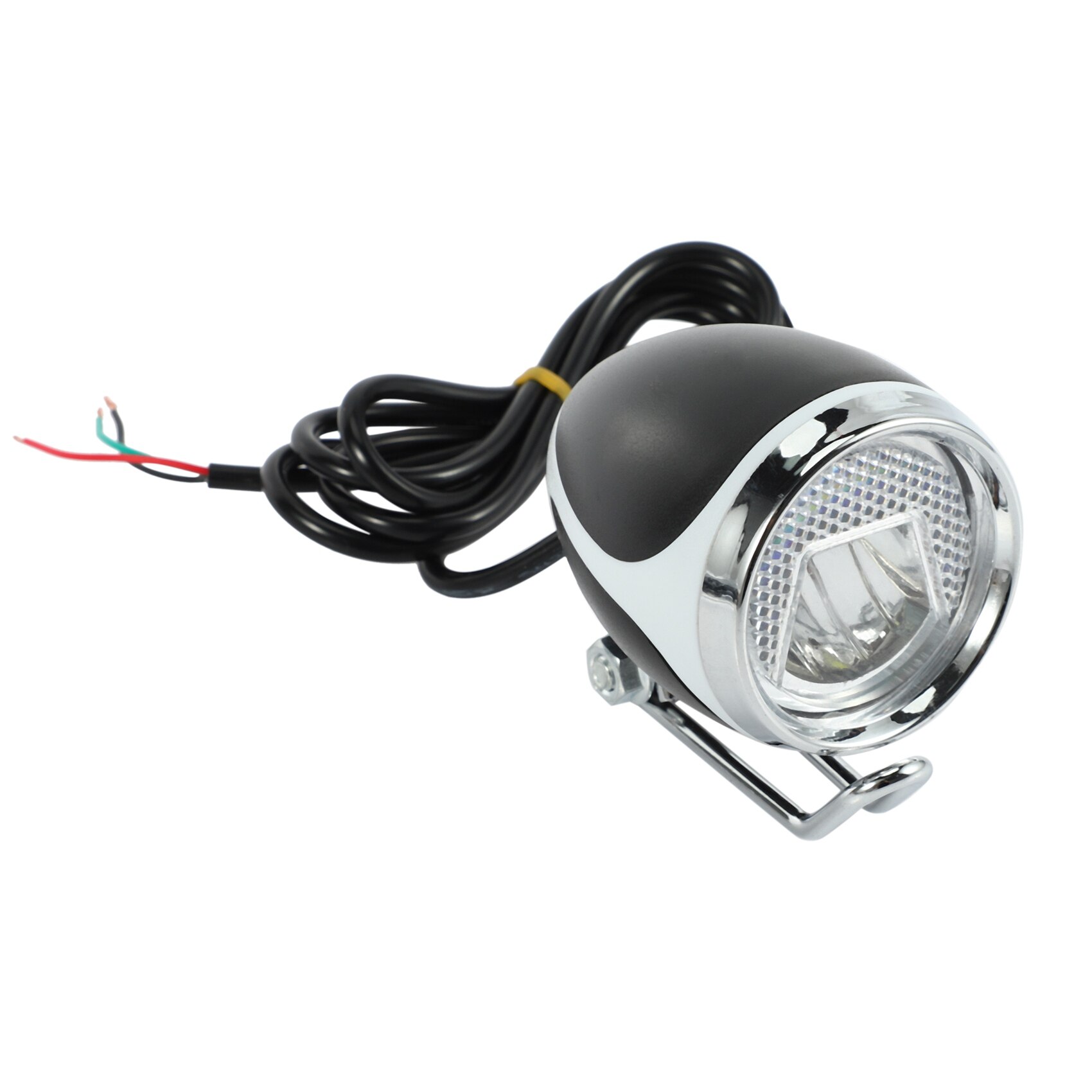 Feu avant LED avec klaxon pour vélo électrique, pour Scooter, cyclomoteur, Tricycle, vtt