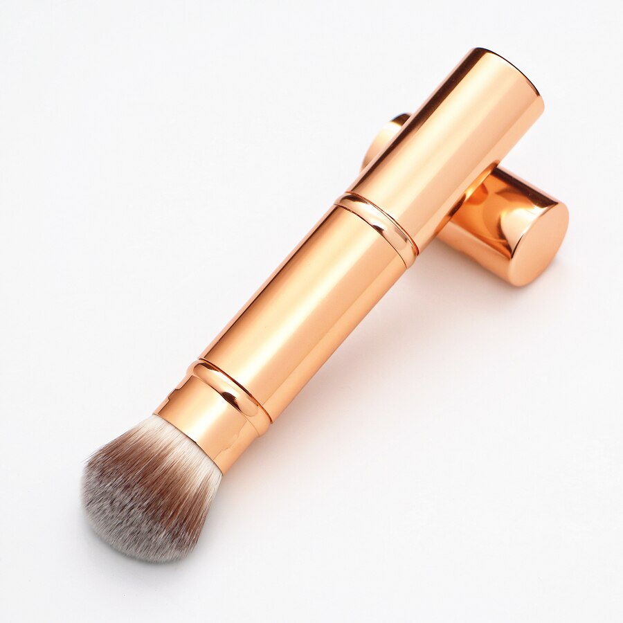 Make-upkwasten intrekbare dubbelzijdige teintkwast luxe reisgezichtsfoundation poeder bronzer kabuki make-upkwasten