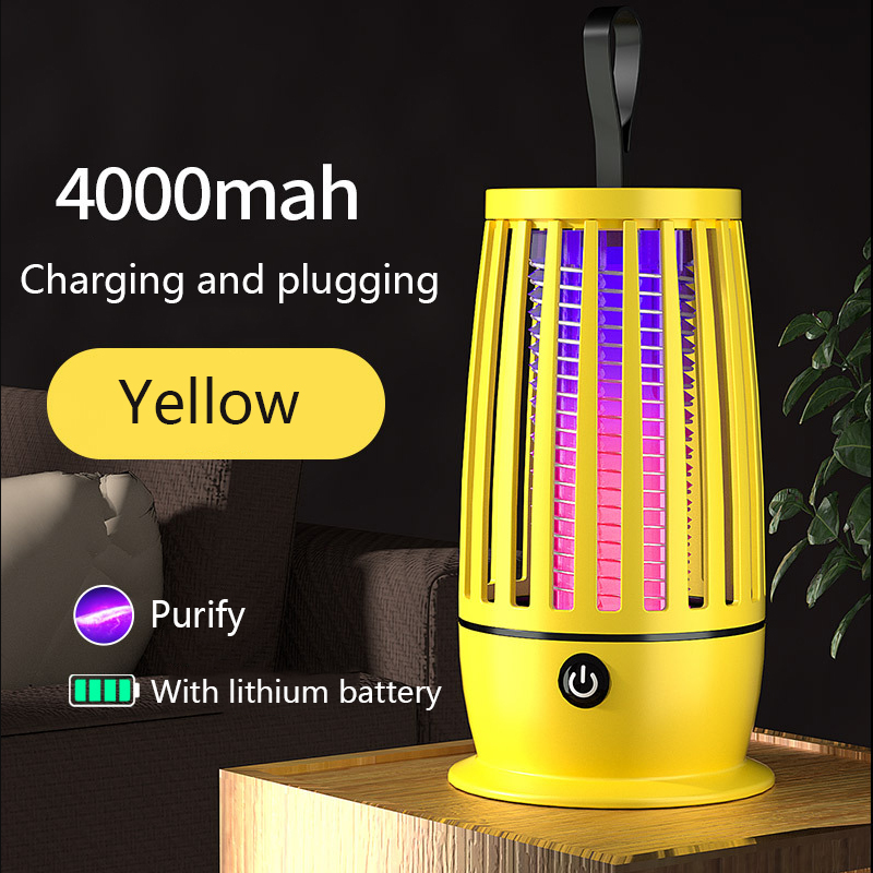 Muggenlamp Draagbare Muggenmoordenaar Afstotende Lamp Verwarming Vliegenval Mute Elektrische Insectenmoordenaar Usb Oplaadbare Indoorn Outdoor