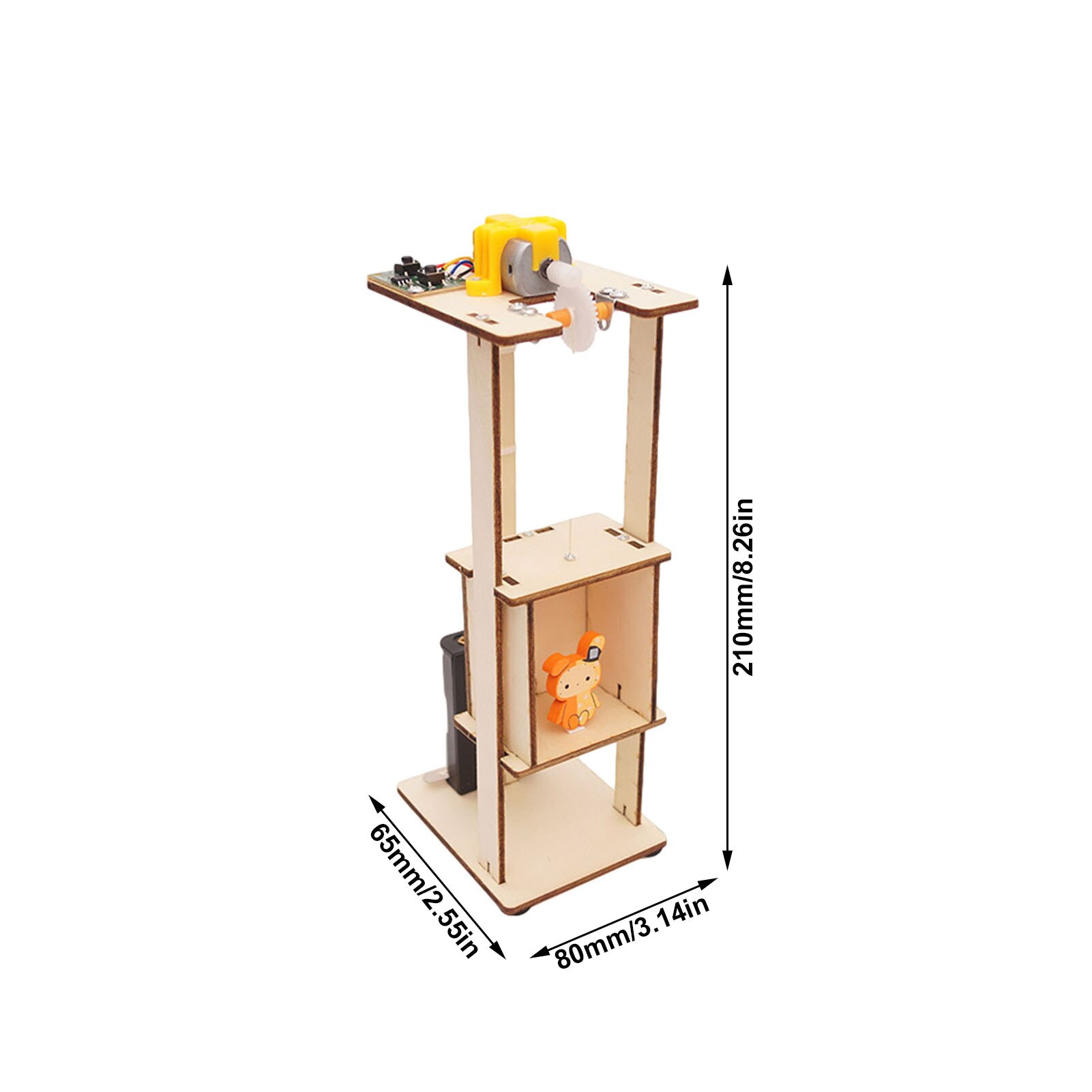 Diy Elektrische Lift Lift Model Kinderen Kinderen Speelgoed Wetenschap Experiment Puzzels Kits Creatieve Innovatie Onderwijs Voor School