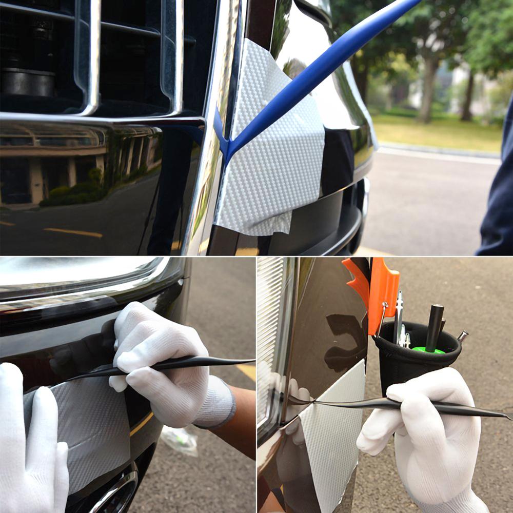 4PCS Vinyl Car Wrap Squeegee Set Carbon Fiber Window Tint Foil Film Magnet Scraper Tools Kit Auto Sticker Wrapping Accessories