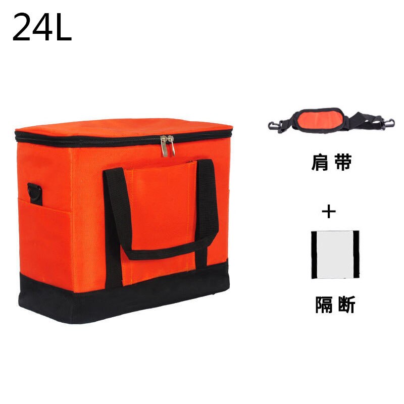 24l Koeltas Isolatie Pakket Thermo Koelkast Auto Ice Pack Picknick Grote Geïsoleerde Thermische Ice Box Lunch Koeltas: Oranje