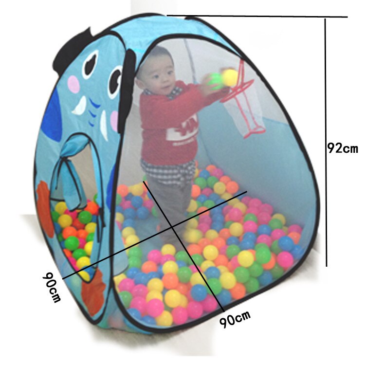 [grappig] binnen buiten kamperen cartoon dier olifant hondenhok tent oceaan ballenbad baby park picknick spel speeltent