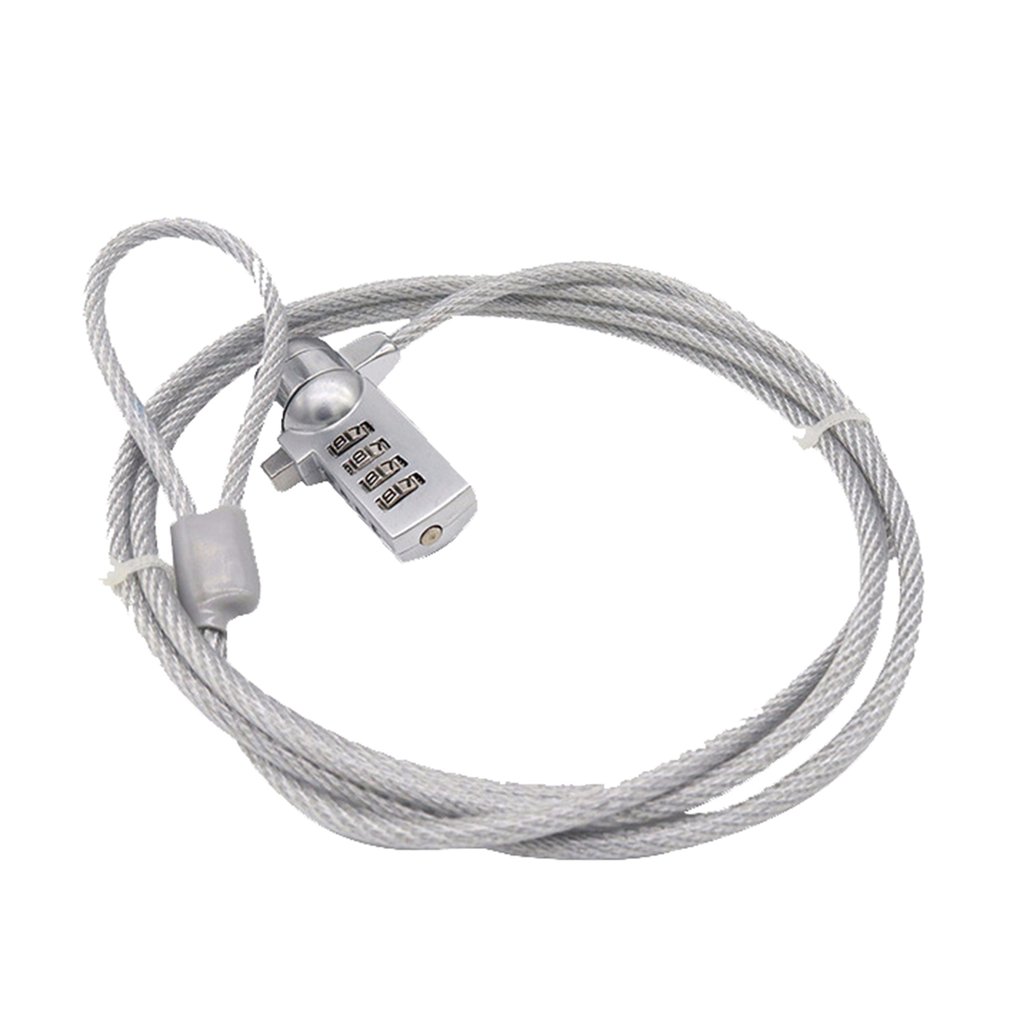 4 Digit Security Wachtwoord Computer Lock Anti-Diefstal Ketting Voor Notebook Pc Laptop Anti-Diefstal Slot Combinatie Security lock