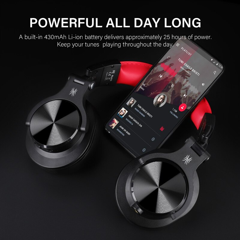 Oneodio fusão profissional com fio estúdio dj fones de ouvido + sem fio bluetooth 5.0 fone alta fidelidade estéreo monitor com microfone