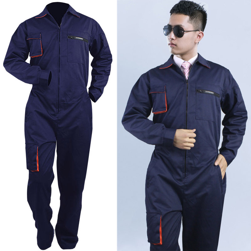 Monos De Trabajo para Hombre, uniformes De cuello levantado, ropa mecánica, Siameses, cintura elástica, Overol De Trabajo