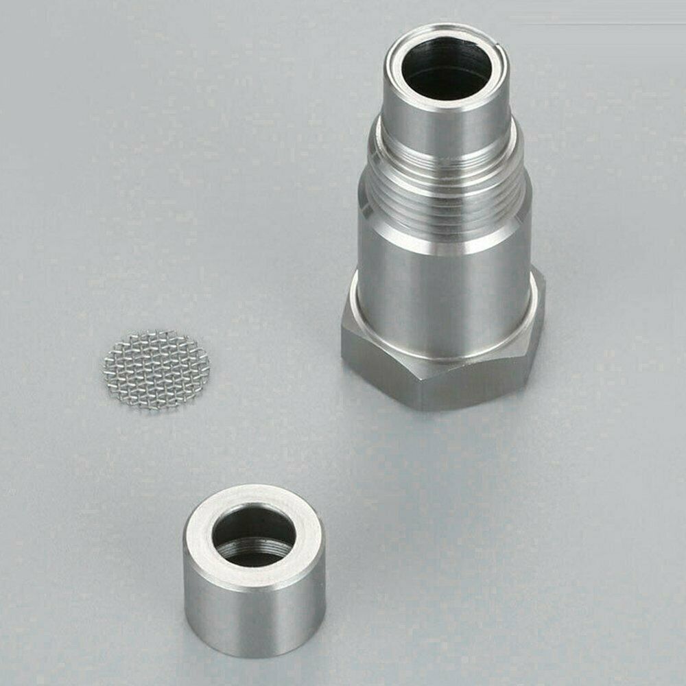 Car Elimination Adapter M18 X 1.5 Bung O2 Oxygen Sensor Extension Catalytic Converter Engine Oil Removal Spacer Connector Steel